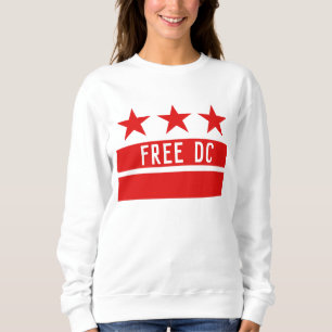 Free DC von der Flag Washington DC Sweatshirt