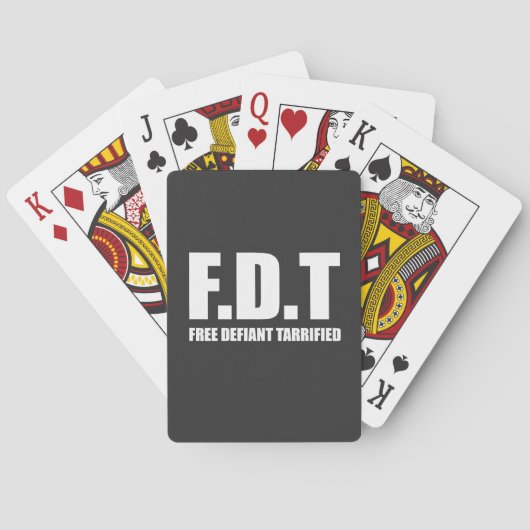 Free Defiant Tarrifs American Spielkarten (Rückseite)