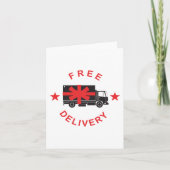 Free Delivery Truck Karte (Vorderseite)
