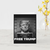 Free Donald Trump Mugshot Karte (Gelbe Blume)