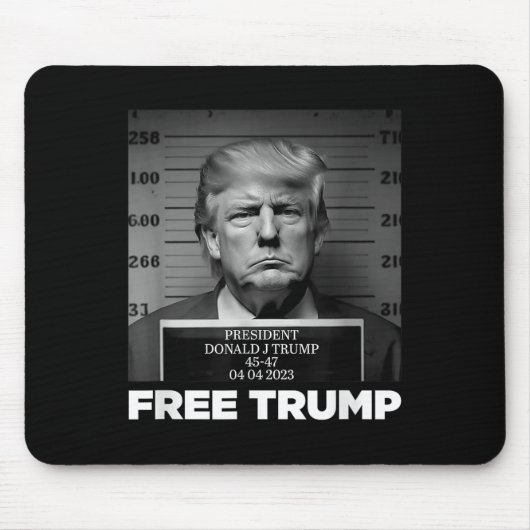Free Donald Trump Mugshot Mousepad (Vorne)