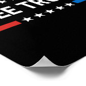 Free Donald Trump Republikanischer Support Pro Tru Poster (Ecke)