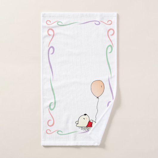 Free Dreams Bär mit Balloons Badhandtuch Set (Handtuch)