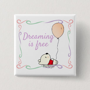 Free Dreams Bär mit Balloons Button