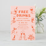 Free Drinks Funny Foto Qrcode Hochzeit Einladung<br><div class="desc">Kostenlose Getränke Funny Foto Qrcode Hochzeit Einladung</div>