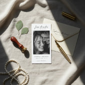 Free Drinks Modern Romantic Photo Wedding Save The Date