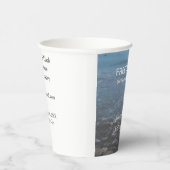 Free drinks save the date beach wedding add name pappbecher (Rechts)