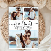 Free Drinks Script Moderne Foto Collage Hochzeit Save The Date