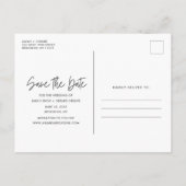 Free Drinks Script Wedding Foto Speichern Sie die  Ankündigungspostkarte (Rückseite)