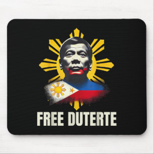 Free Duterte Du30 President Rodrigo Digong Patriot Mousepad