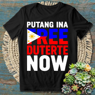 Free Duterte Jetzt Stand mit PRRD Rodrigo Digong T-Shirt