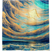 Free Flight Reflections Duschvorhang (Vorderseite)