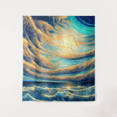 Free Flight Reflections Wandteppich (Vorderseite)