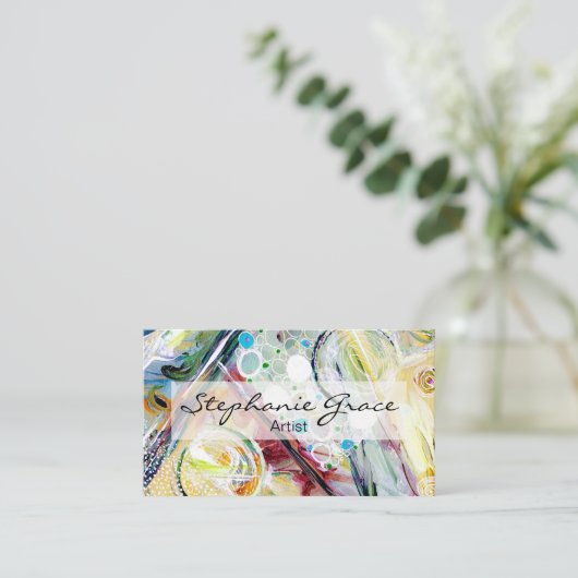 Free Flow Visitenkarte (Stehend Vorderseite)