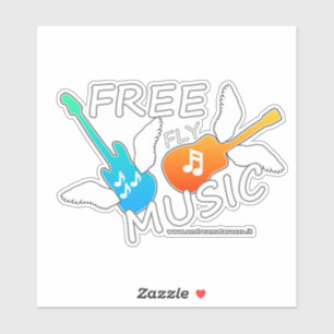 Free Fly Music Aufkleber