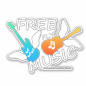 Free Fly Music Aufkleber (Vorderseite)