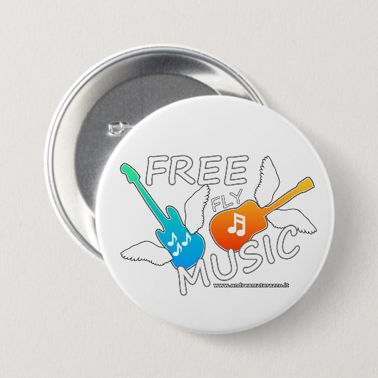 Free Fly Music Button (Vorne & Hinten)
