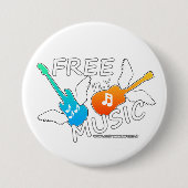 Free Fly Music Button (Vorderseite)