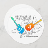 Free Fly Music Einladung (Vorne/Hinten)