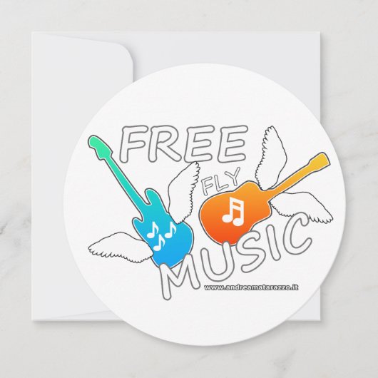 Free Fly Music Einladung (Vorderseite)