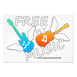 Free Fly Music Fotodruck