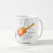 Free Fly Music Kaffeetasse (VorderseiteRechts)