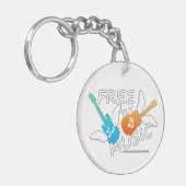 Free Fly Music Schlüsselanhänger (Vorderseite links)