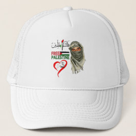 Free Free Palestine Hat Truckerkappe