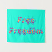 free freedom wandteppich (Vorderseite (Horizontal))