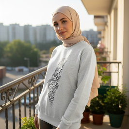 Free Gaza Free Palestine Map Cloud Word Sweatshirt