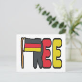 Free Germany Dexit Postkarte (Stehend Vorderseite)