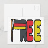 Free Germany Dexit Postkarte (Vorne/Hinten)