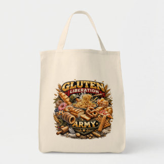 Free Gluten! Gluten Liberation Army Grocery Tote Tragetasche