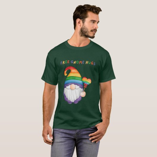 Free Gnome Hugs T-Shirt (Vorne ganz)