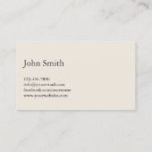 Free Handwriting Script Producer Business Card Visitenkarte (Rückseite)