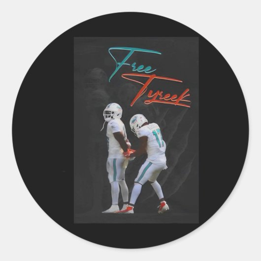 Free Hill Tyreek Runder Aufkleber (Vorderseite)