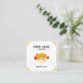 Free hug coupon with Puffy the pufferfish (Stehend Vorderseite)