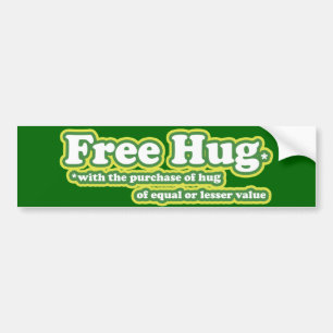 Free Hug Hugs Parody Autoaufkleber