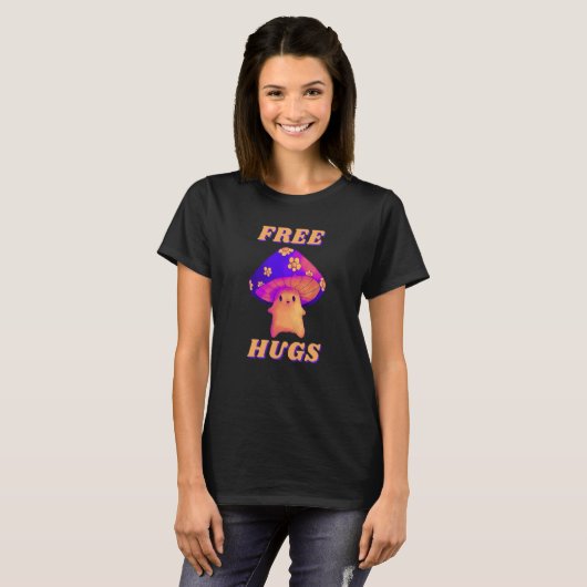 Free Hug Mushroom Rave T-Shirt (Vorne ganz)