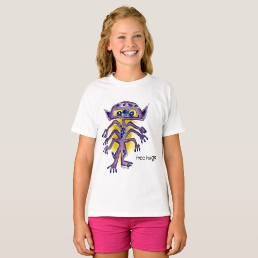 Free Hugs Alien T-Shirt (Vorne ganz)