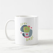 Free Hugs and Hearts Cactus Kaffeetasse (Links)