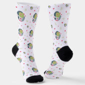 Free Hugs and Hearts Cactus Socks Socken (Gewinkelt)