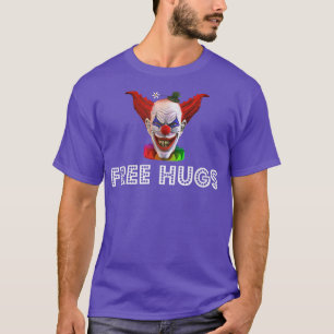 Free Hugs Beängstigend Clown Halloween News Media T-Shirt