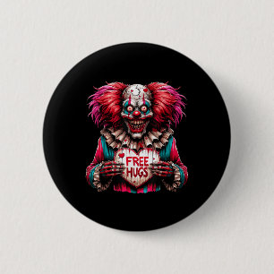 Free Hugs Beängstigend Clown Valentine Halloween H Button