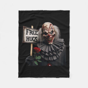 Free Hugs Beängstigend Clown Valentine Halloween H Fleecedecke