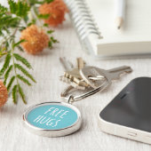 Free Hugs Button Schlüsselanhänger (Seite)