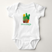 Free Hugs Cactus Pattern Baby Bodysuit Baby Strampler (Vorderseite)