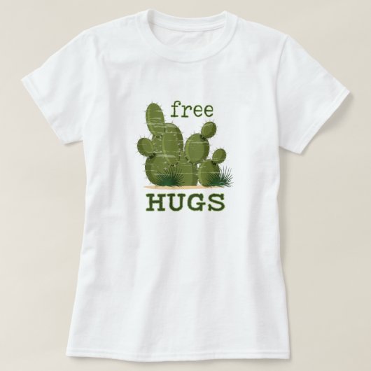Free Hugs Cactus T-Shirt (Design vorne)