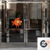 Free Hugs Cartoon Blowfish Fensteraufkleber (Büro Tür)