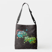 Free Hugs - Deluxe Lila Mix Edition Tragetaschen Mit Langen Trägern (Rückseite)